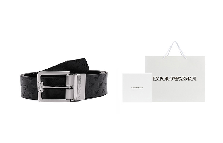 

EMPORIO ARMANI Ремень с пряжкой с логотипом, Box+Shopping Bag