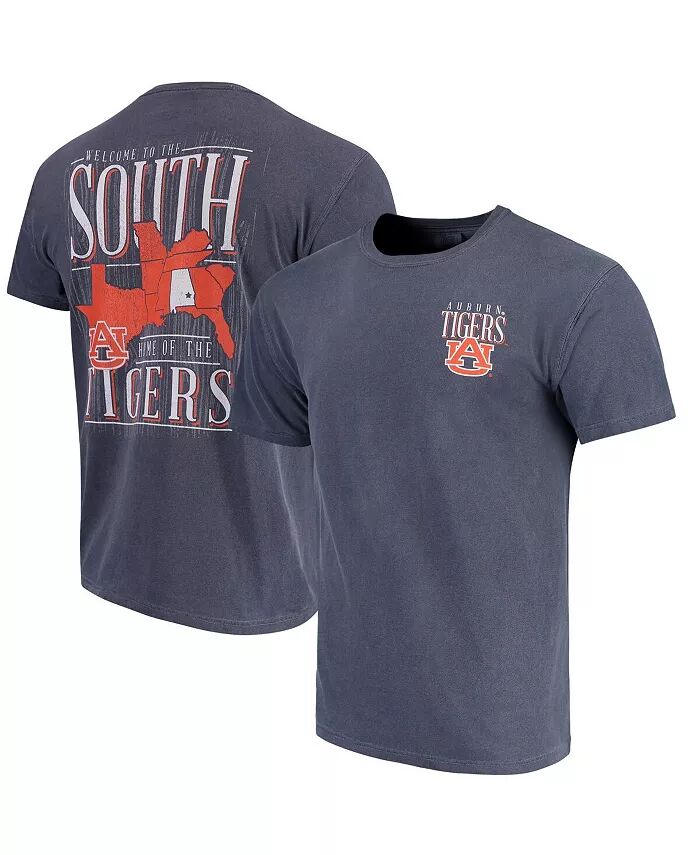 

Мужская темно-синяя футболка Auburn Tigers Welcome To The South Comfort Colors Image One