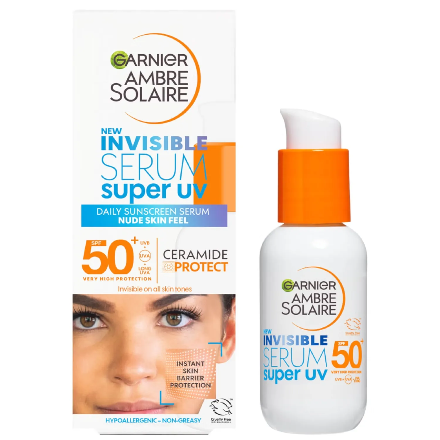 

Ambre Solaire SPF 50+ Супер УФ-невидимая сыворотка для лица 30 мл Garnier