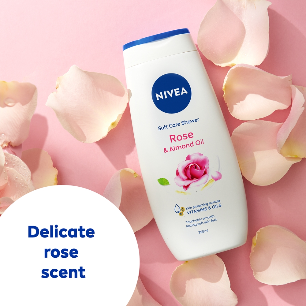 Гель для душа Care & Roses для чувствительной кожи Nivea, 250 мл — фото 2