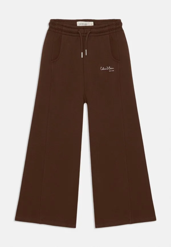 Фирменные спортивные брюки с широкими штанинами. Calvin Klein Jeans, Legacy Brown