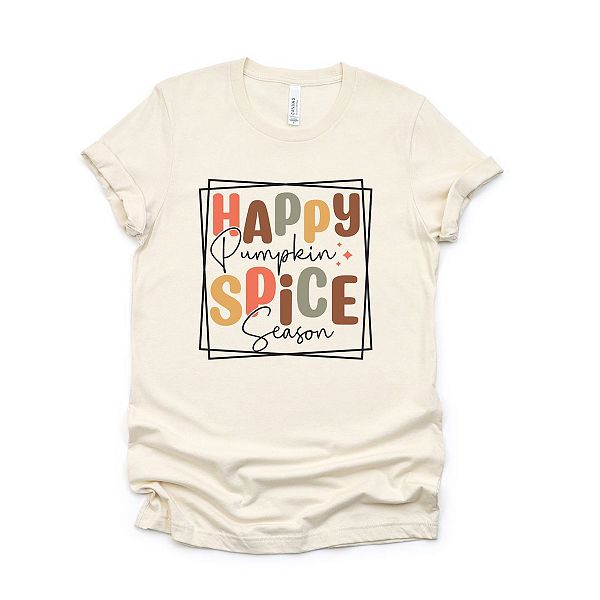 

Футболка с принтом Happy pumpkin spice season Simply Sage Market, Cream, Зеленый, Футболка с принтом Happy pumpkin spice season Simply Sage Market, Cream