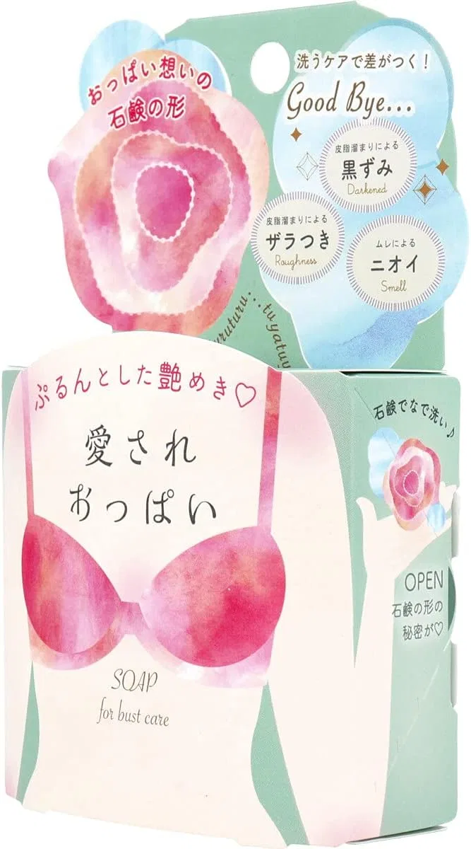 Мыло для груди Mihama Wholesale Loved Tits Soap, 2 шт. по 70 г, сахарная роза