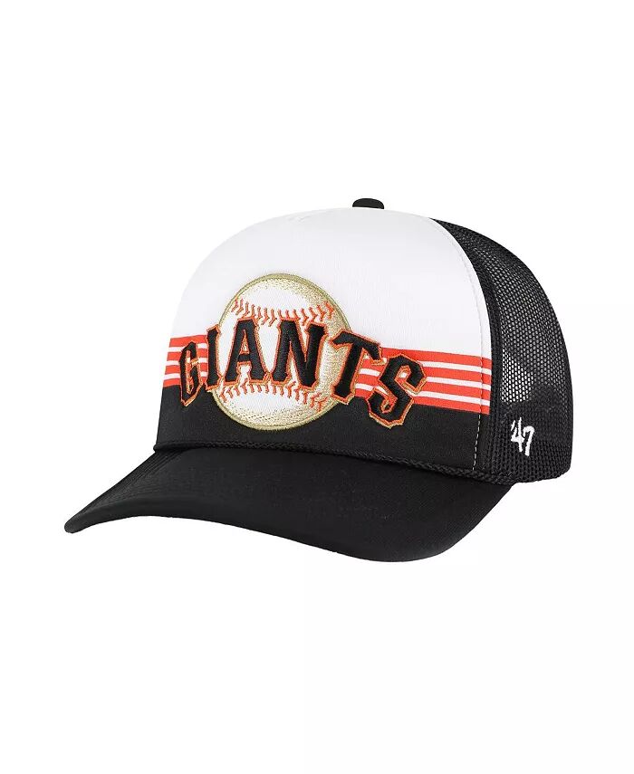 

Мужская черная кепка Trucker с регулируемой вставкой из пеноматериала San Francisco Giants Lift Off Front Mesh '47 Brand