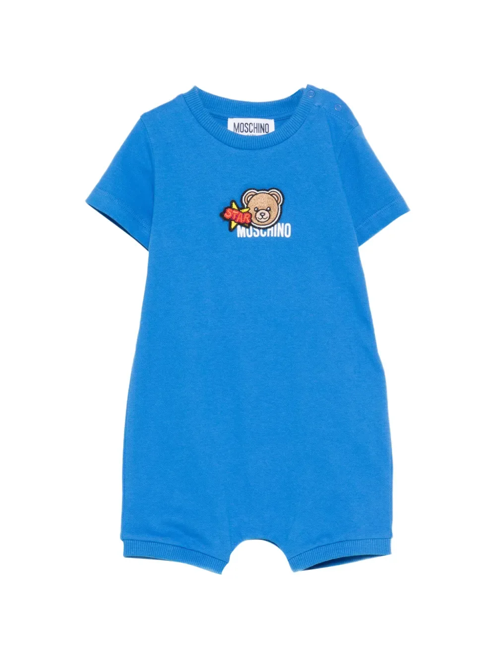Детская одежда с мотивом мишки Moschino Kids, синий