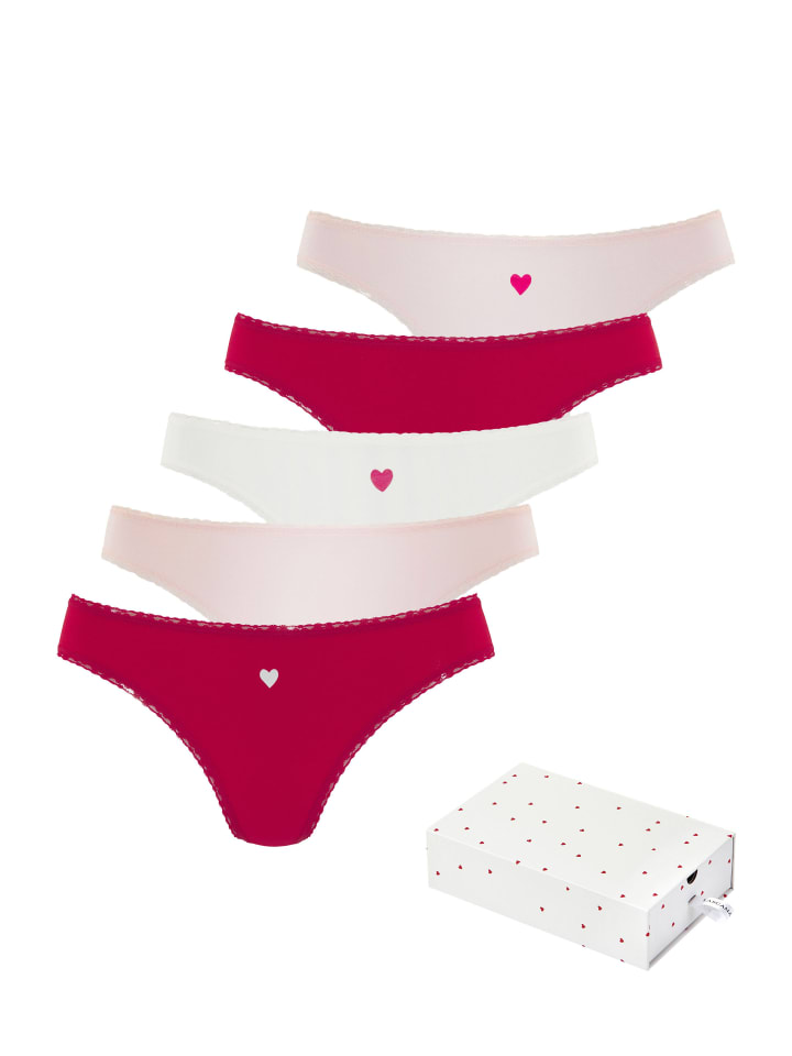 

Стринги LASCANA, цвет rot, creme, rosa