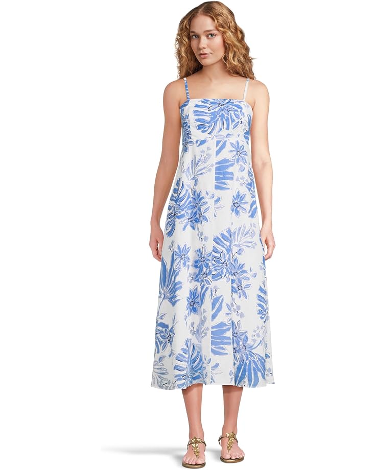 

Платье Lilly Pulitzer Jorgian Linen Midi Dress, цвет Resort White Jet Set Jungle