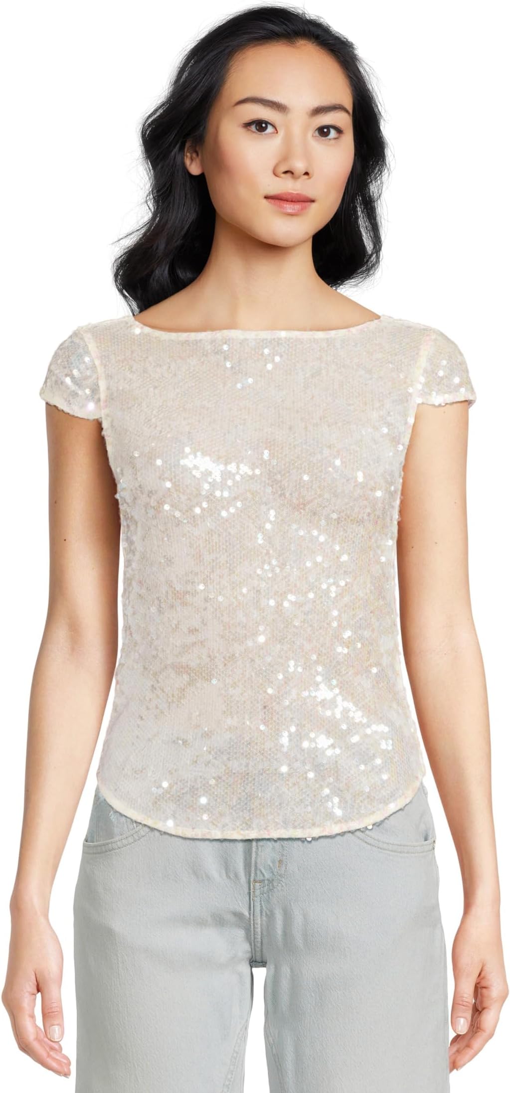 

Футболка Free People Late Last Night Tee, цвет Icicle
