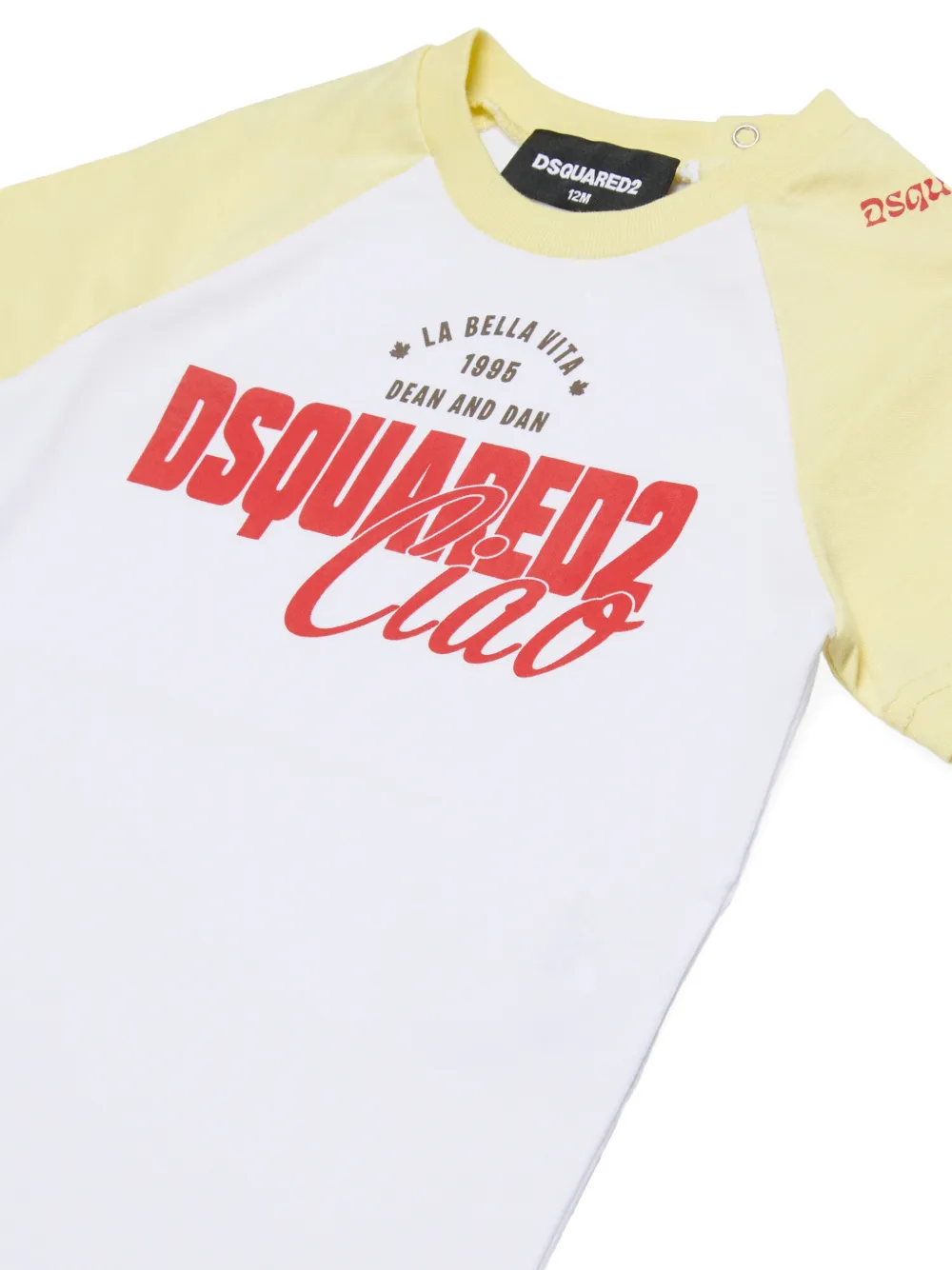 Футболка с графичным принтом Dsquared2 Kids, белый — фото 3