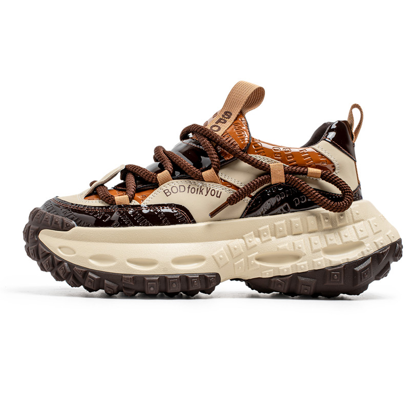 

BOLE Амортизирующие кроссовки с противоскользящими и износостойкими свойствами мужские низкие повседневные бежевые, цвет Beige