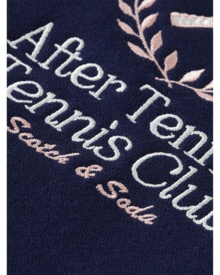 Детская толстовка After Tennis Tennis Club свободного кроя - для малышей и детей постарше Scotch & Soda, синий — фото 2