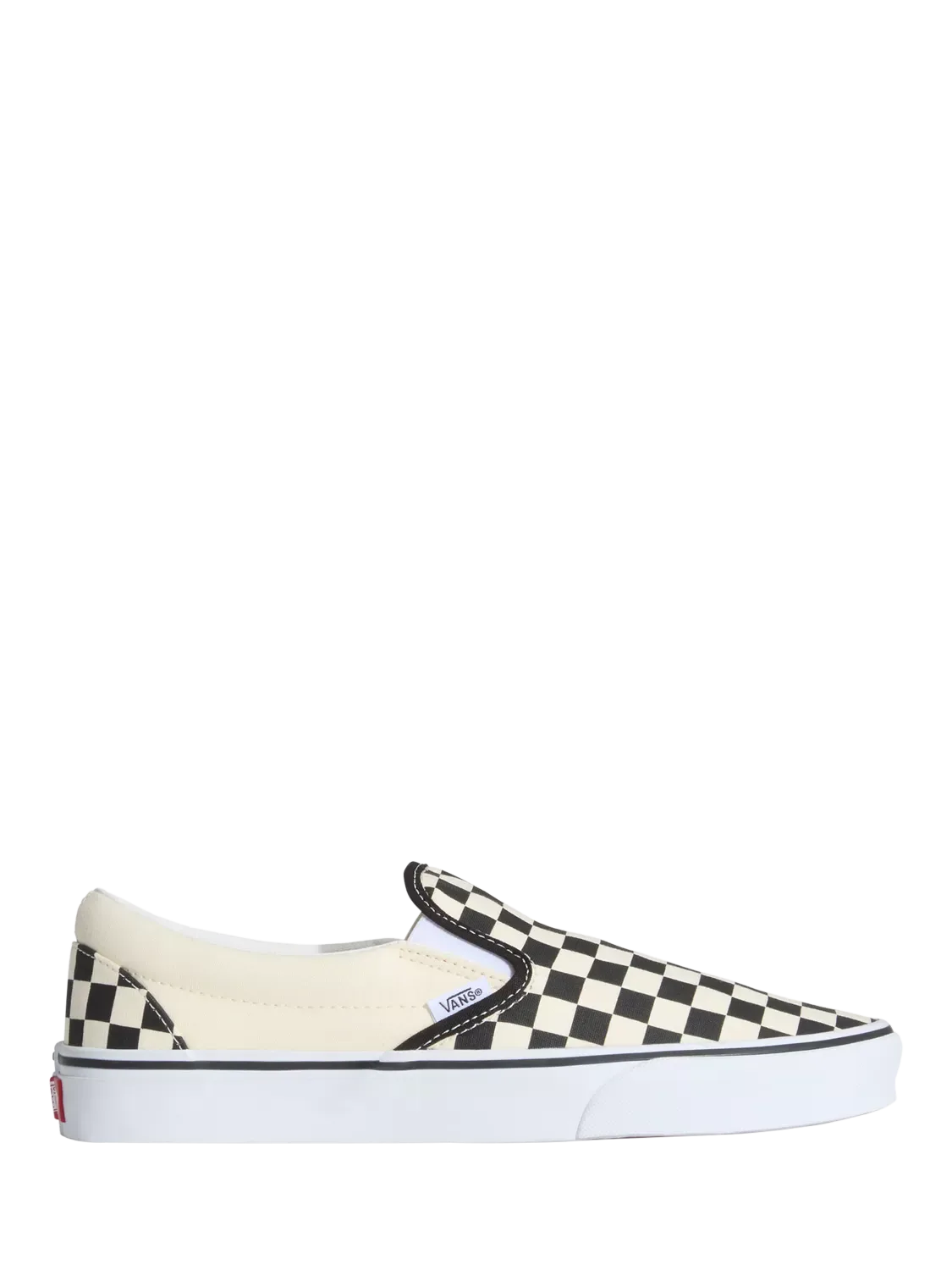 Классические кроссовки без шнурков, черно-белые Vans