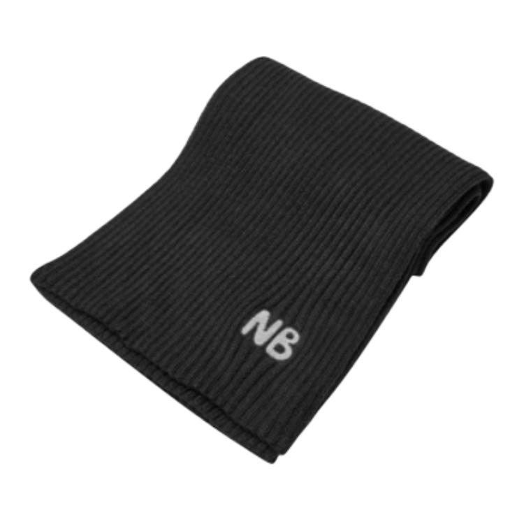 

New Balance Акриловый шарф унисекс разноцветный, Black