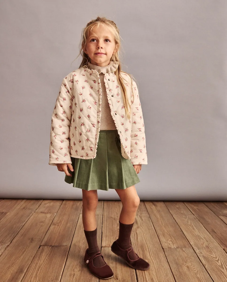 

Юбка-брюки из микровельвета для девочки с складками Coconut El Corte Inglés, зеленый