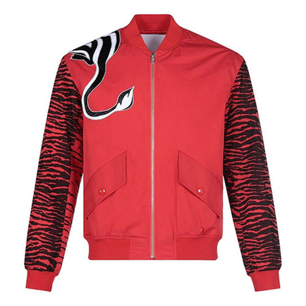 

Куртка Men's KENZO x Kansaiyamamoto Crossover Embroidered Pattern aviator Jacket Red, красный