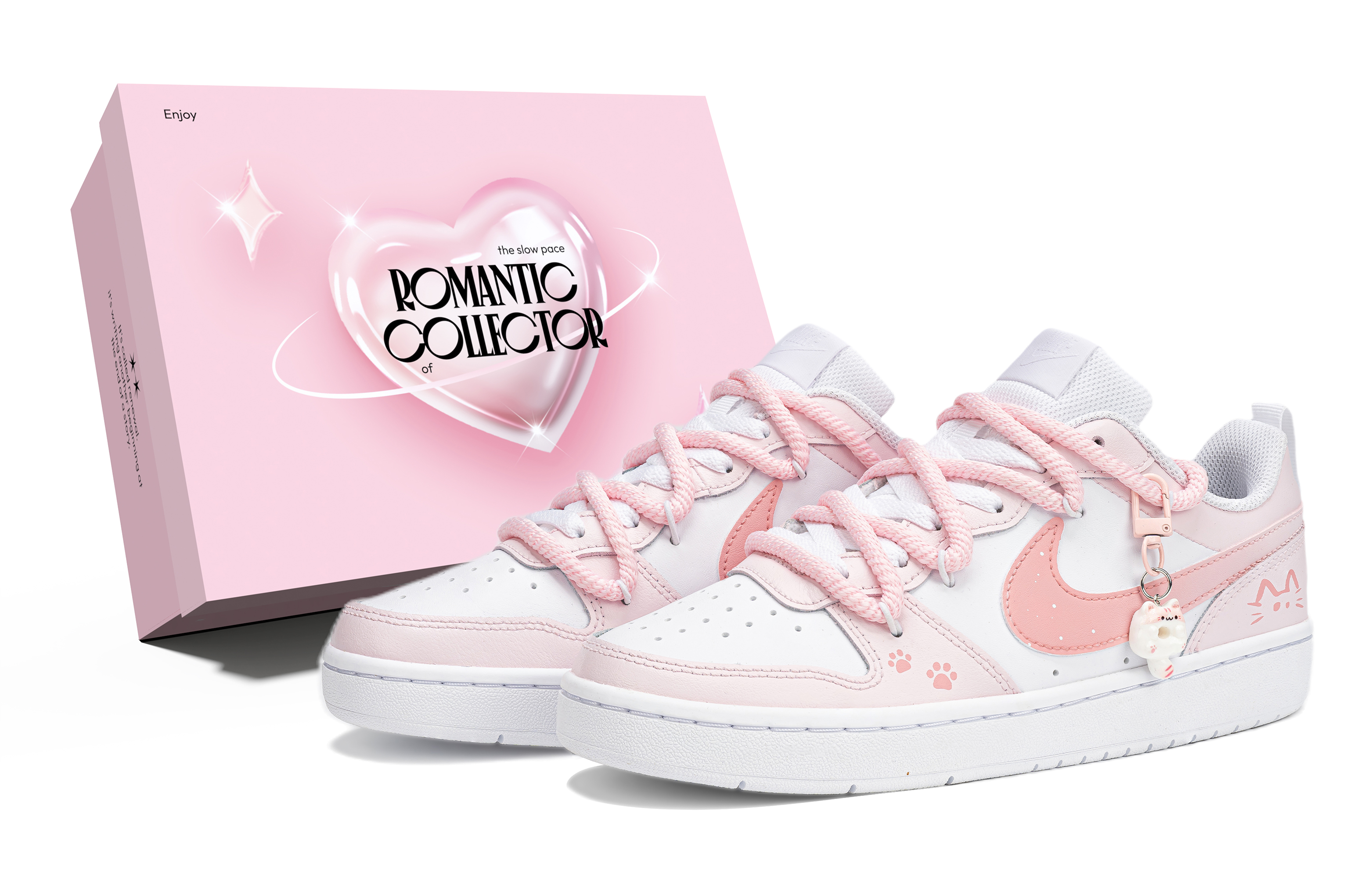 

Детские скейтерские кроссовки Court Borough для младших школьников Nike, розовый