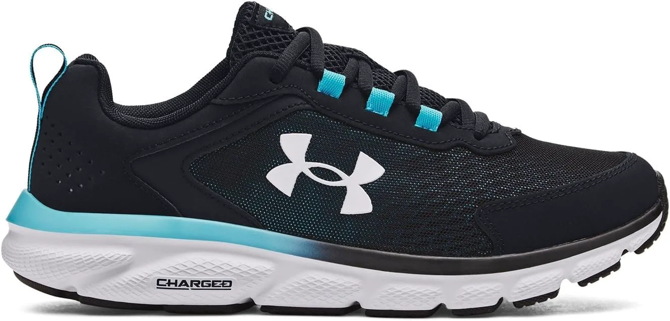 Мужские кроссовки для бега Under Armour Charged Assert 9, черный/синий/белый — фото 2