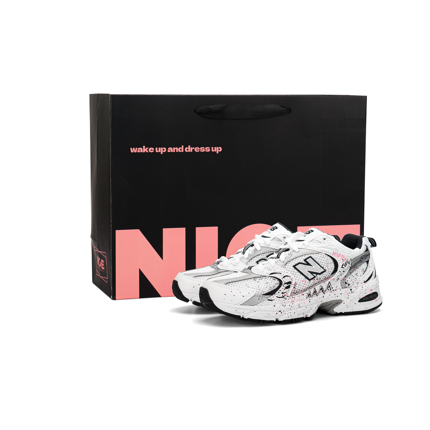 

NB 530 с увеличенной амортизацией низкие кроссовки для бега унисекс New Balance, белый