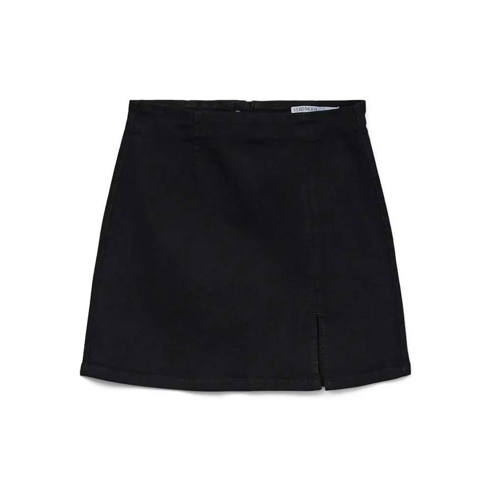 

Юбка Vero Moda Nelly High Waist Short Denim Skirt, черный