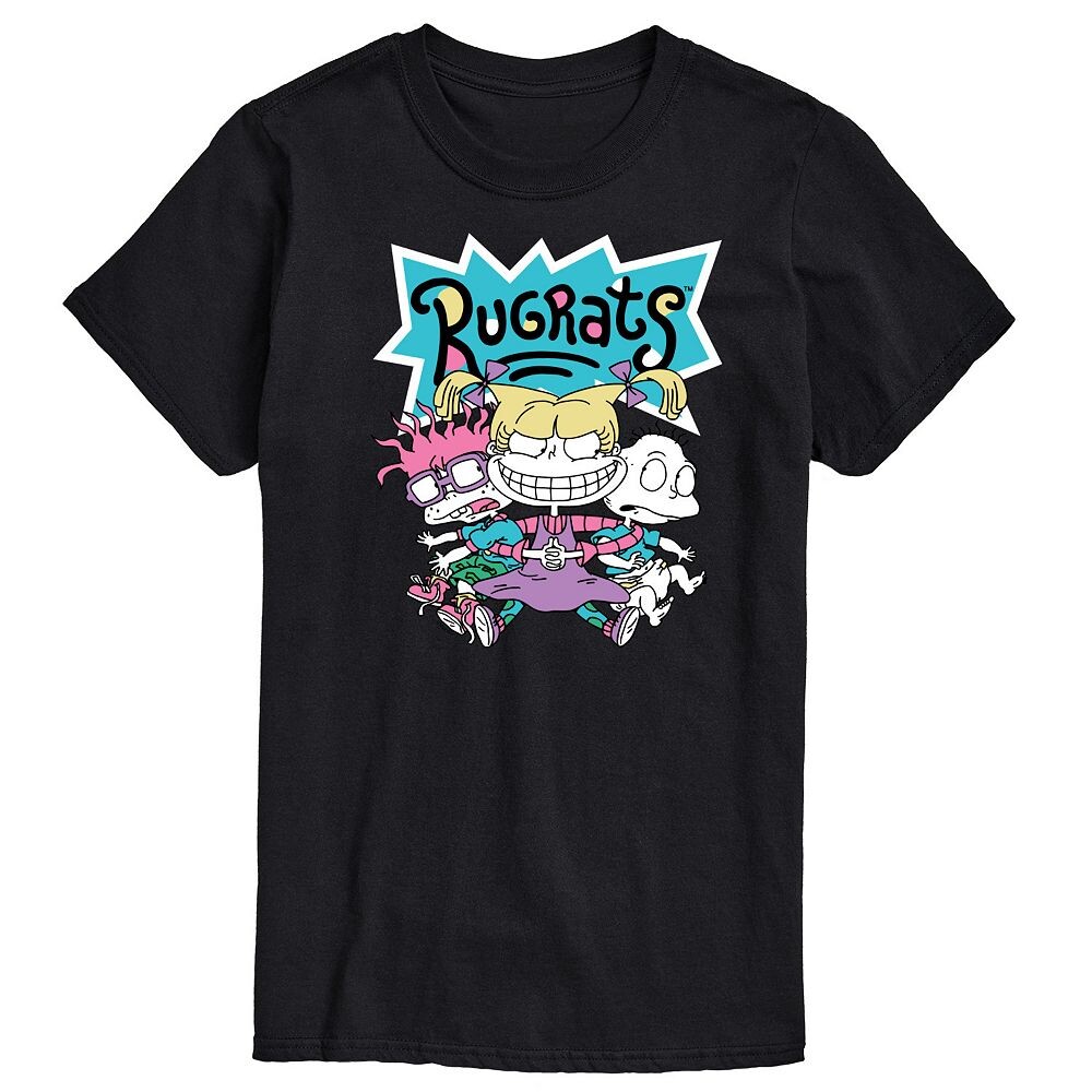 

Мужская футболка с рисунком Rugrats Squad Nickelodeon, черный