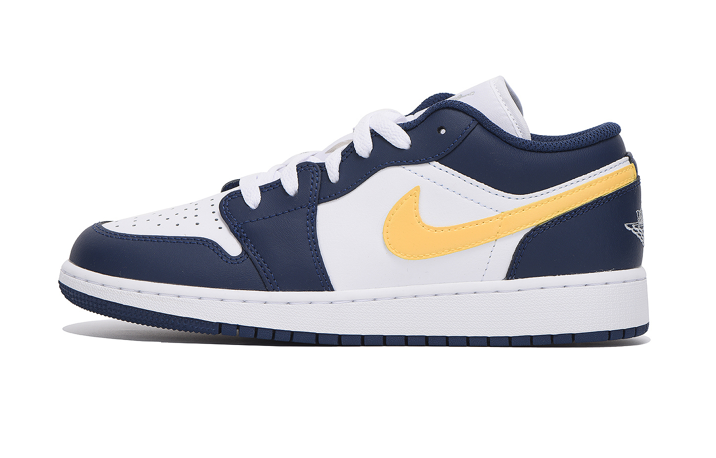

Jordan Air 1 LOW Cushioning, Wear Resistant низкие детские баскетбольные кроссовки Blue Gold для подростков