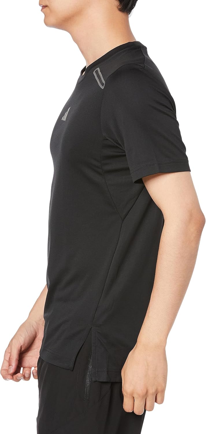 Мужская футболка с коротким рукавом Adidas HEAT. RDY HIIT Elevated Training DKV90, быстросохнущая, с охлаждающей технологией, черный — фото 4