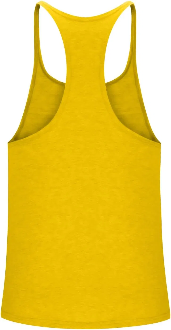 Мужской топ-безрукавка для плавания, Quick Dry, Athletic, желтый — фото 4