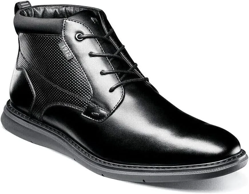 Мужские ботинки Nunn Bush Chase Plain Toe Chukka современного дизайна, черный — фото 2