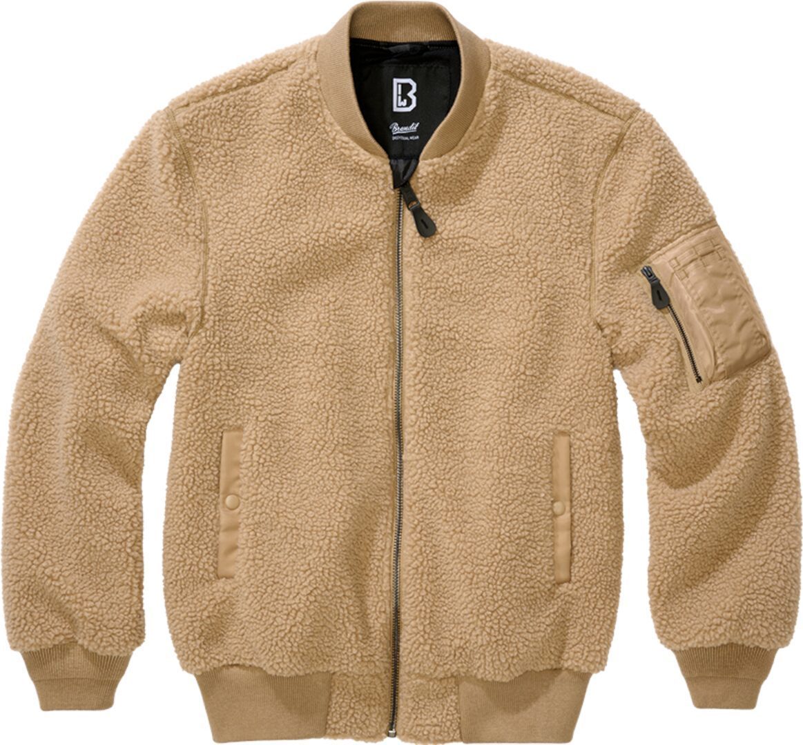 

Куртка Brandit MA1 Sherpa Teddy Fleece Jacket, бежевый