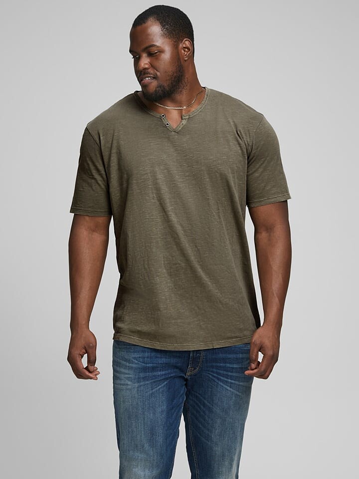 

Футболка Jack & Jones Split, оливковый
