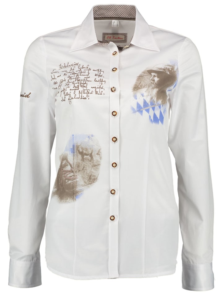 

OS-Trachten Традиционная белая блузка Ferol