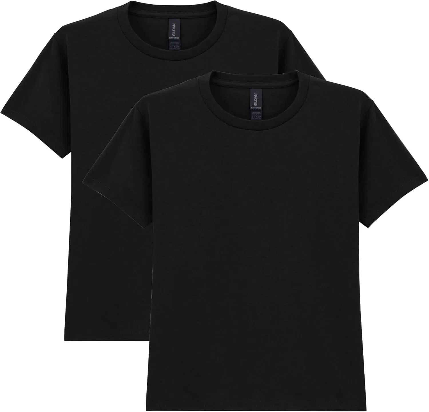 Футболка хлопковая Gildan, 2 шт., Black