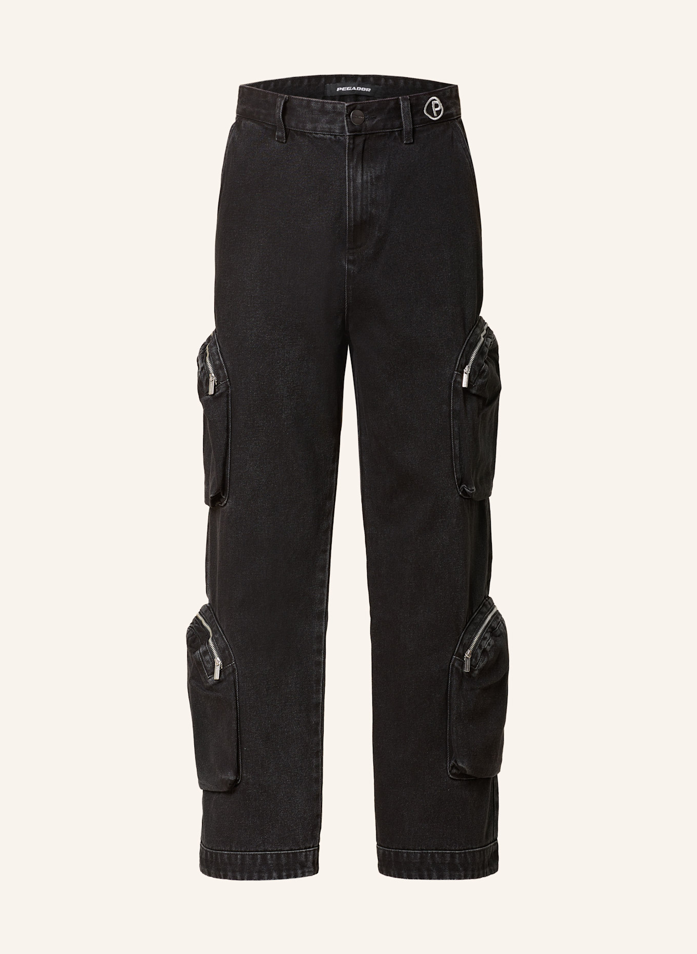 

Джинсы Yarvite Regular Fit Cargo Pegador, черный