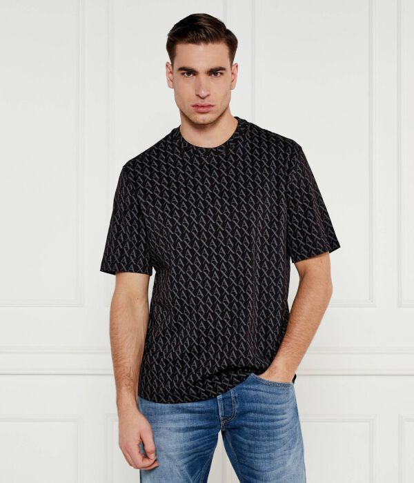 

Футболка Armani Exchange Regular Fit с принтом логотипа, черный