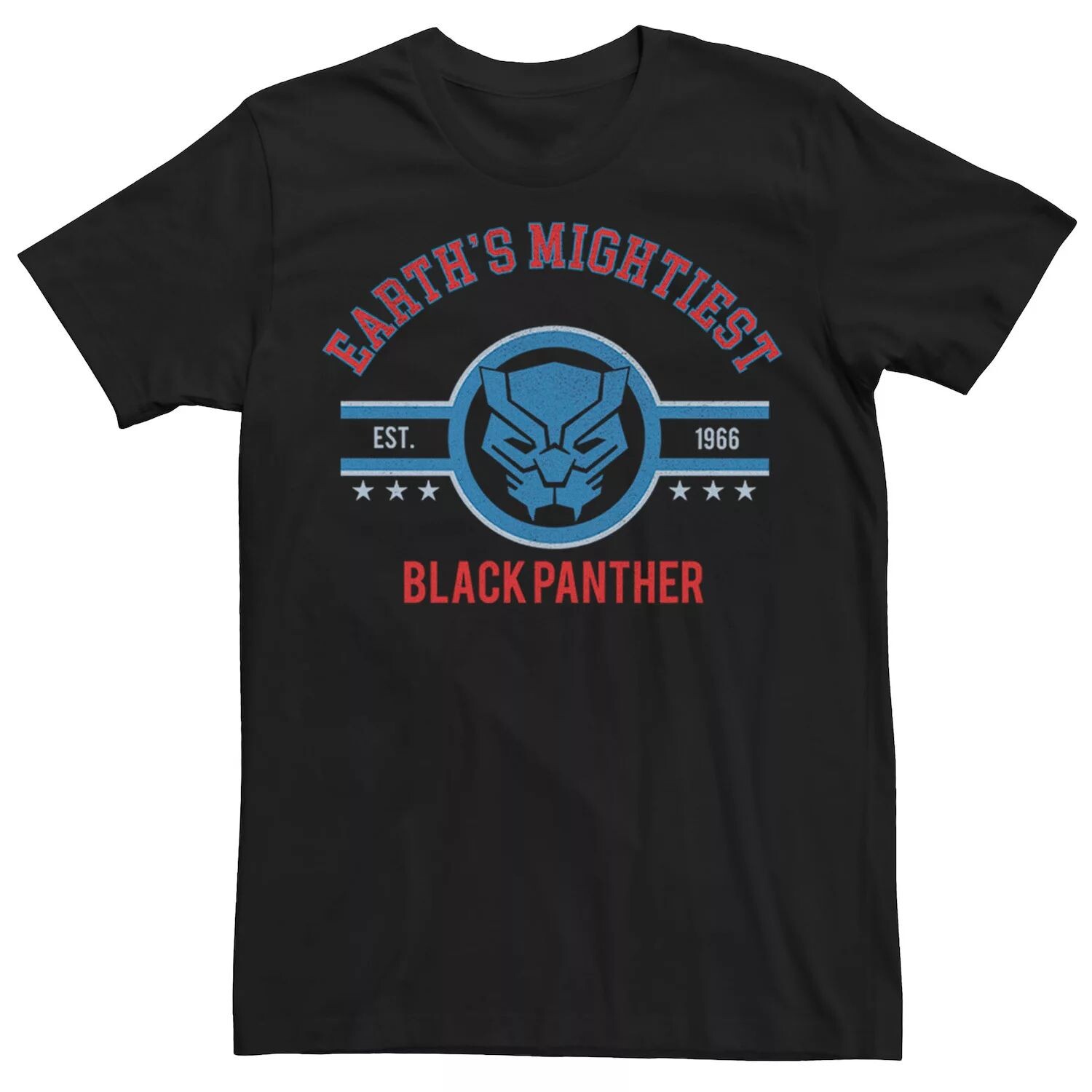 

Мужская футболка с логотипом Marvel Black Panther Earth's Mightiest в стиле ретро Licensed Character