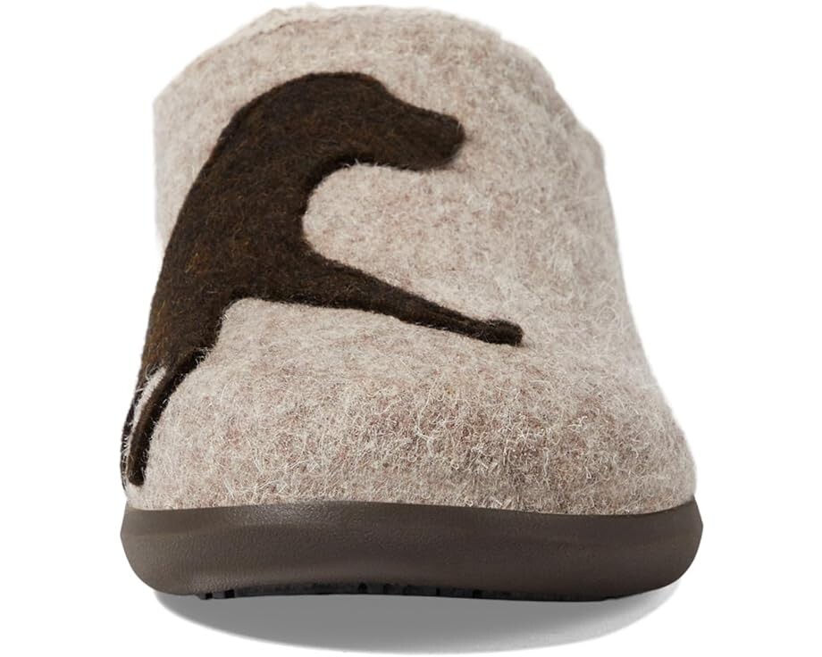 Тапочки L.L.Bean Daybreak Scuffs Motif, цвет Taupe/Chocolate Dog — фото 2