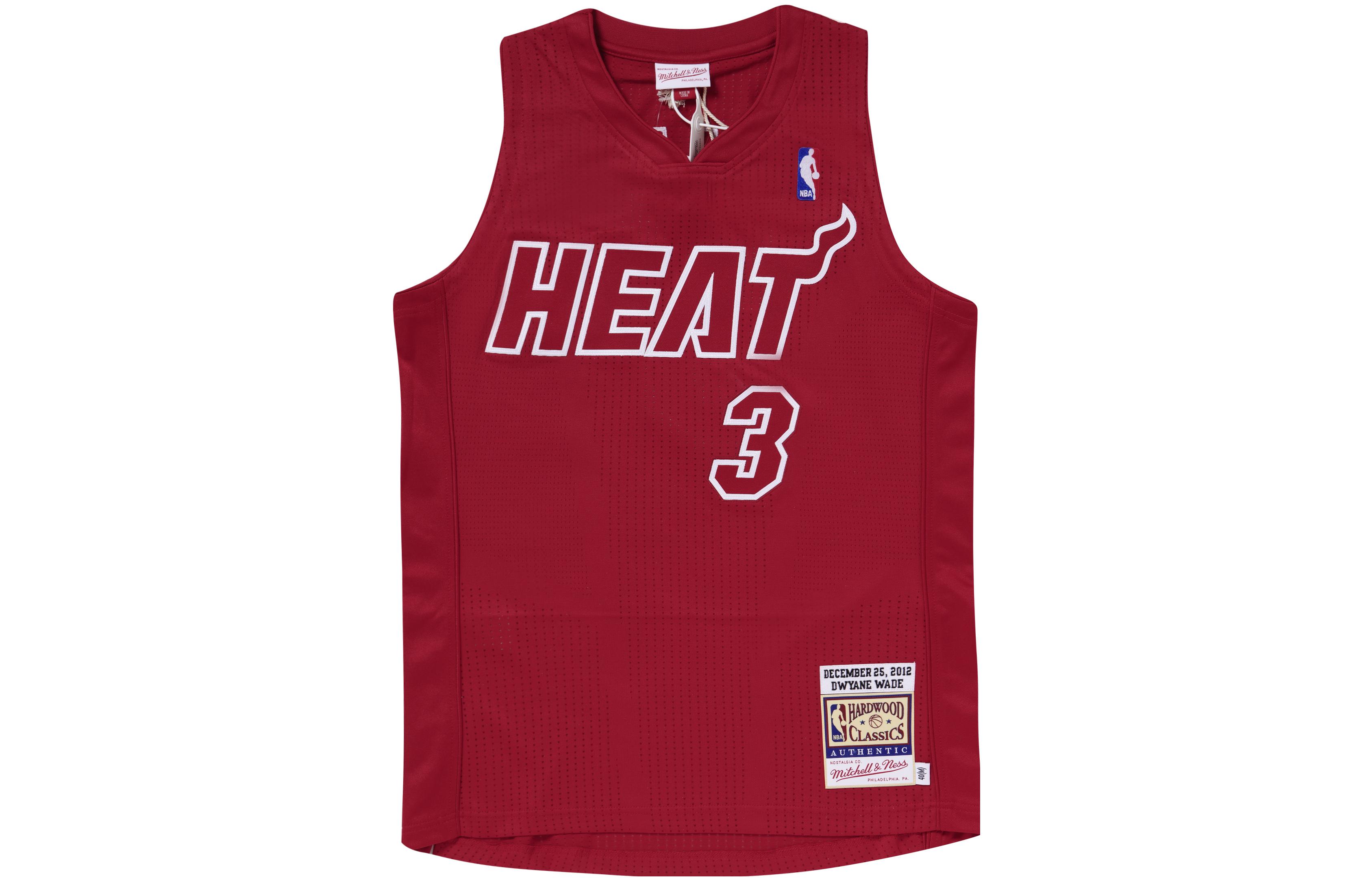

Джерси Mitchell & Ness 'NBA Miami Heat 2012 Dwyane Wade' рождественский день Mitchell Ness, красный