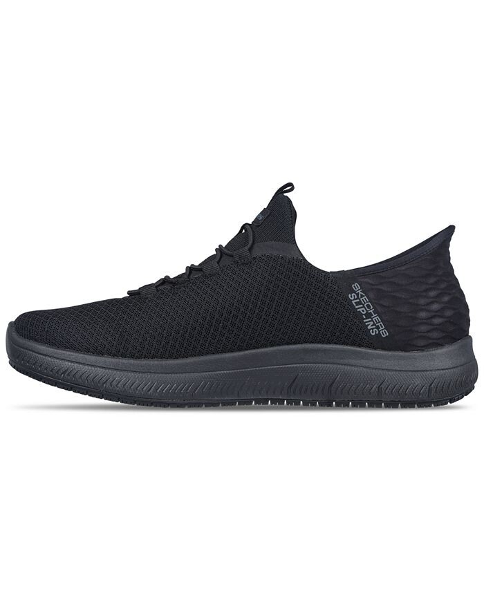 Мужские слипоны для работы - Summits - повседневные широкие кроссовки Colsin от Finish Line Skechers, черный — фото 3