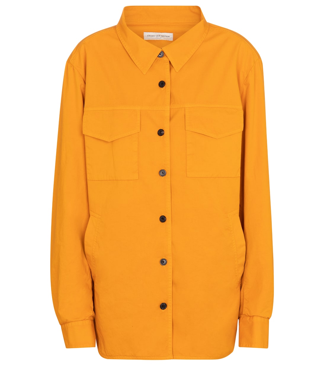 

Хлопковая куртка-рубашка Dries Van Noten, оранжевый