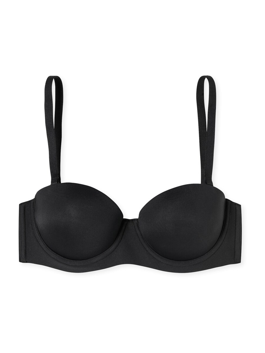 

Бюстгальтер-бандо SCHIESSER Bandeau mit Schale - Unique Micro, черный