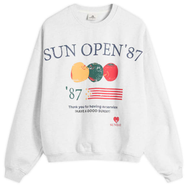 

Открытый солнцезащитный свитер с круглым вырезом Sundayfruitmarket, серый