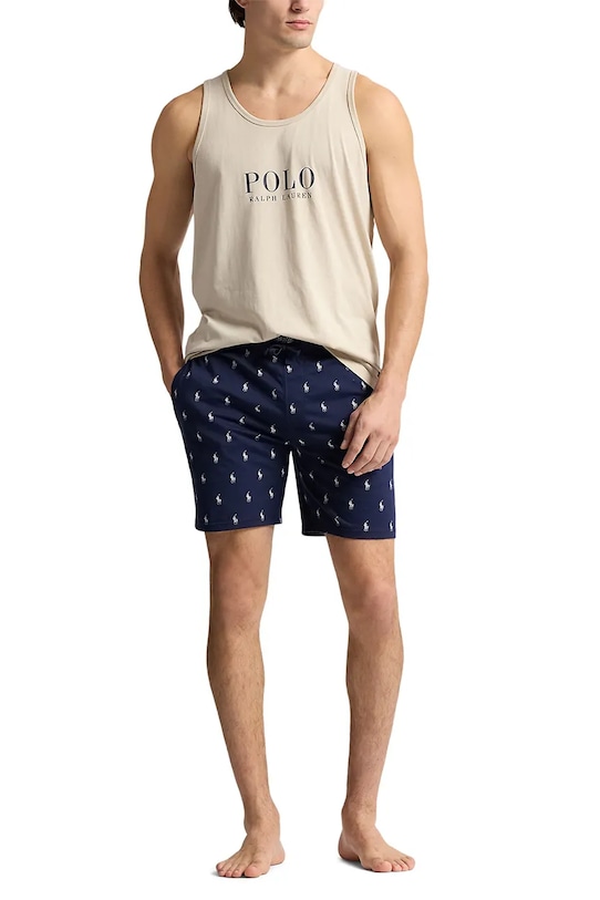 Хлопковые шорты Polo Ralph Lauren, темно-синий — фото 3