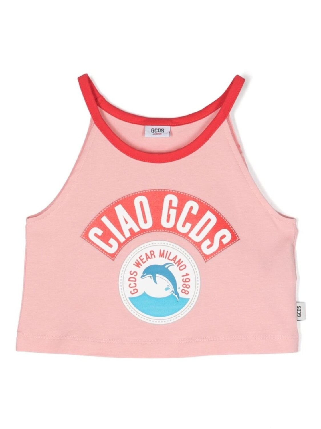 

Gcds Kids топ с логотипом, розовый