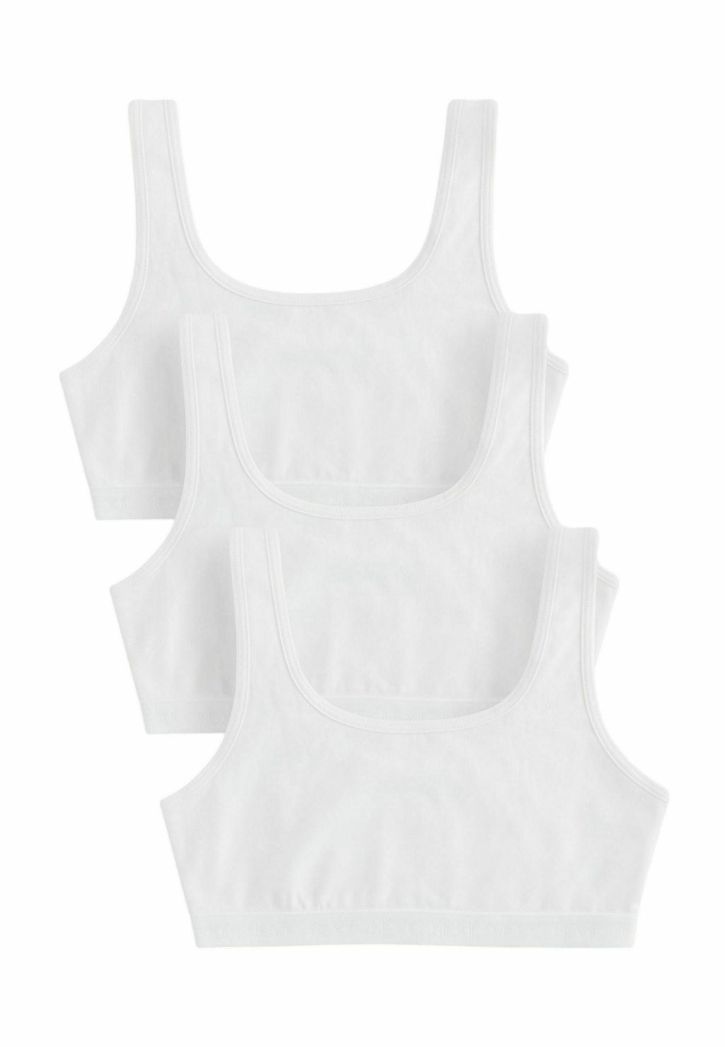 

Топ REGULAR FIT SCOOP CROP 3 PACK Next, белый