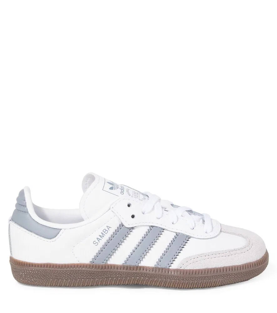 Кроссовки Samba с замшевой отделкой Adidas Originals Kids, белый — фото 4