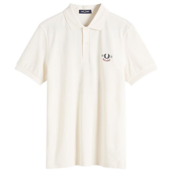 

Вышитая рубашка-поло Clubhouse Fred Perry, экрю
