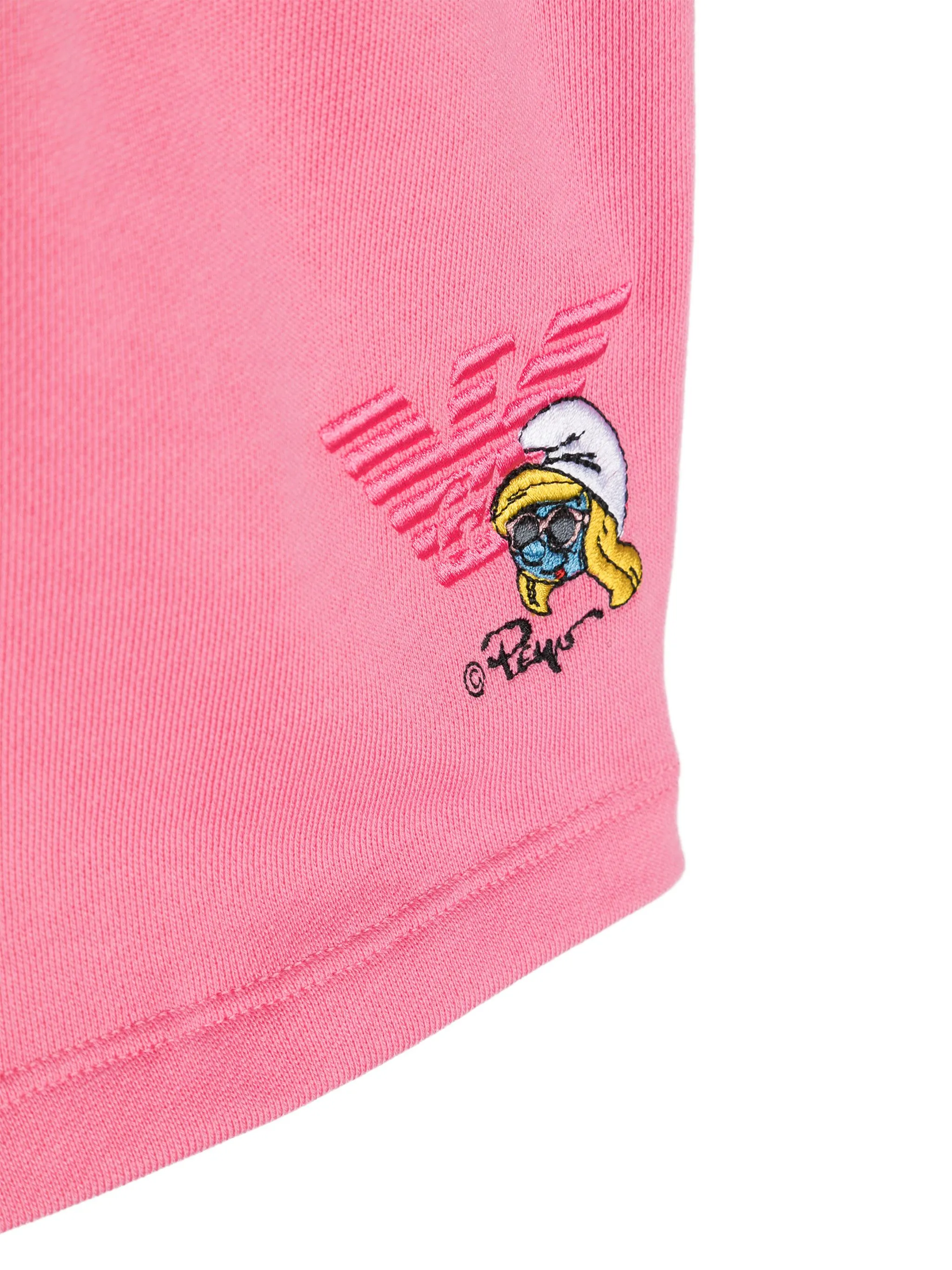 

Шорты с логотипом из коллаборации с The Smurfs Emporio Armani Kids, розовый
