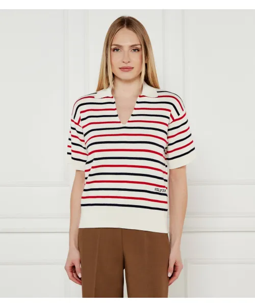 

Футболка поло Loose fit Tommy Hilfiger, бежевый
