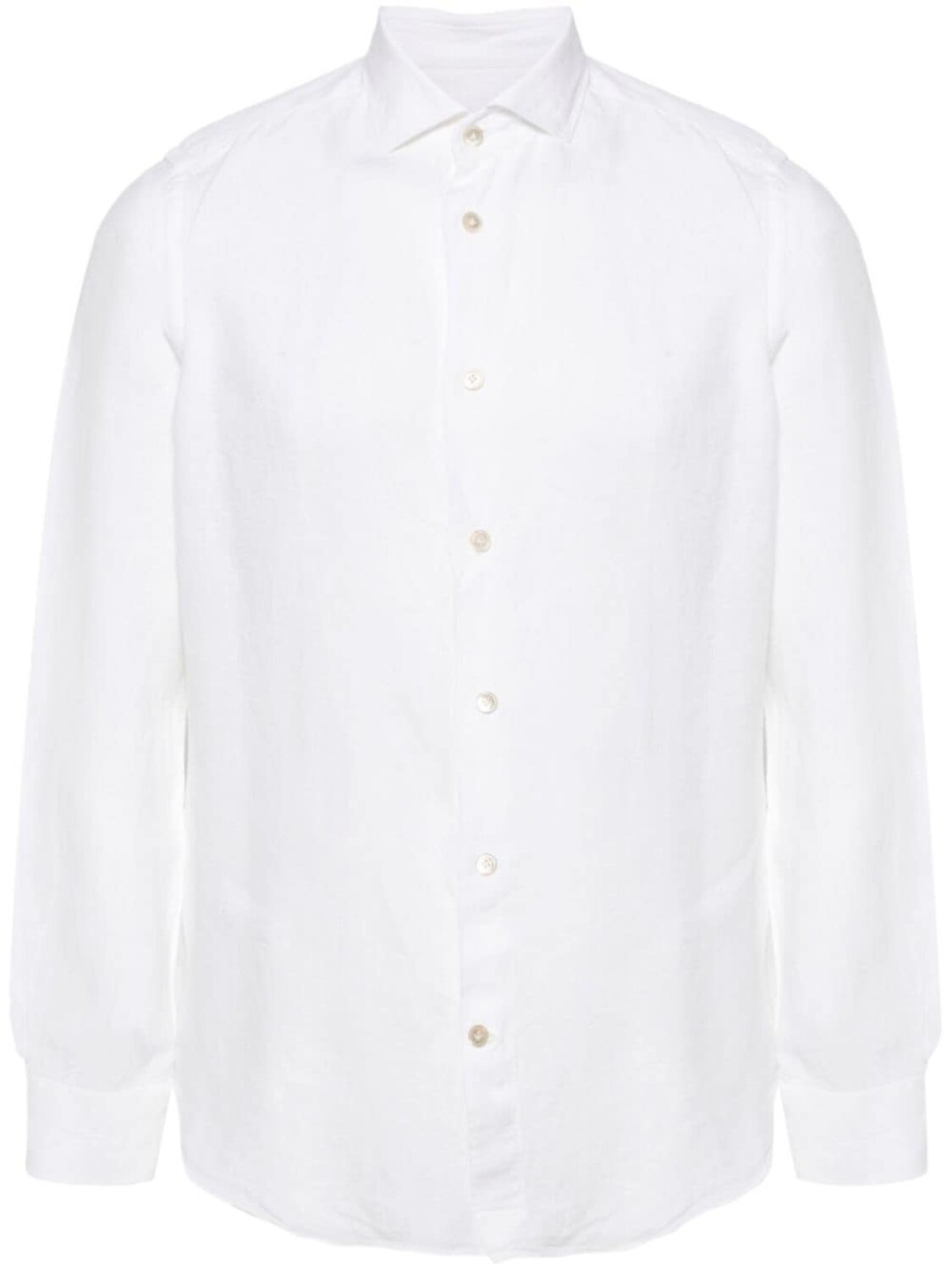 

Eleventy льняная рубашка на пуговицах, белый