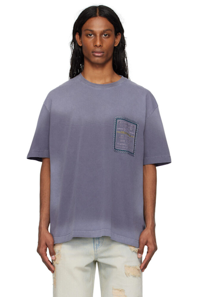 

Футболка с надписью Purple Dyed Solid Homme